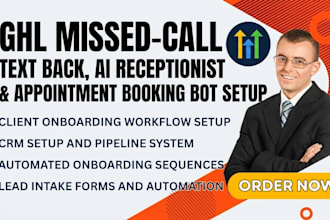 ghl missed call text back ghl ai receptionist ghl appointment booking bot