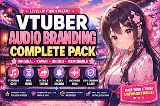 compose vtuber bgm, stream kawaii music, anime intro, brb and outro soundtrack