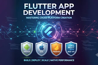 develop a flutter app for android ios