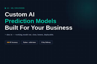 build a custom ai prediction model for your business