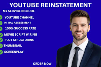 write youtube scripts, movie script, screenwriting  amazon