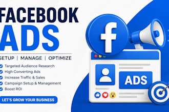 be your facebook ads manager,fb ads campaign,instagram ads