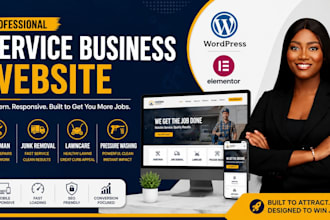 create handyman, junk removal, lawncare or pressure washing website