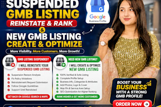 reinstate gmb and fix suspended google my business profile and listings