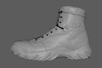 sculpt custom 3d object,footwear,helmet,phone case,for 3d resin printing