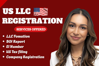 do US llc formation, company registration, obtain ein, itin, boi report filing