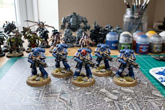 resin print warhammer 40k minis in high resolution