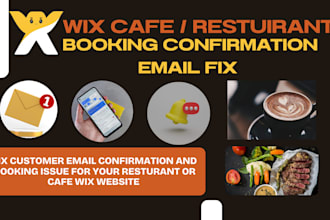 wix cafe booking reservation calendar not sending fix email confirmation smtp