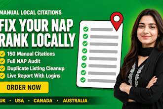 build local citations and fix your nap for UK USA and au businesses