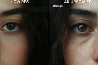 do photoshop editing, face swap, object background change, image upscaling