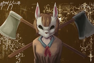 draw a halfbody of your character