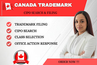 file canada trademark trademark search and office action response