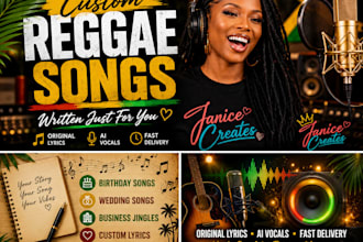 write and create a custom reggae song with ai vocals
