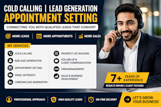 cold calling, appointment setting and lead generation
