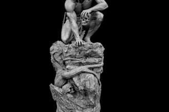 sculpt3d organic forms,realism hair,real life clay,3d skull,stl resin 3dp,figure