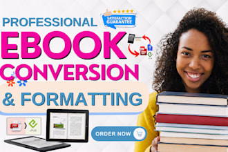 do ebook conversion, convert PDF to epub, KDP paperback, word to epub