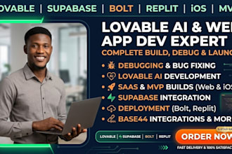 debug fix lovable ai website dev base44 bolt replit webapp saas ios mvp supabase