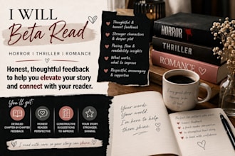 horror beta reader, romance beta reader,thriller beta reader, erotic beta reader