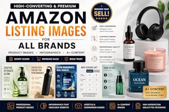 design amazon listing images and a plus content