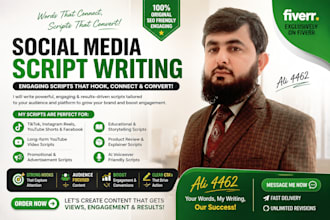 scripts for social media or adds