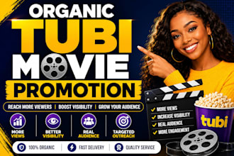 promote your tubi movie on high traffic platforms to boost viewers and watchlist