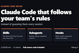 build custom claude code agents, skills and hooks for your workflow