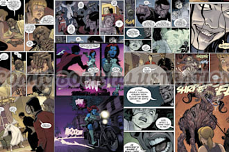 do comic book illustration graphic novel nsfw comic page superhero comic strip