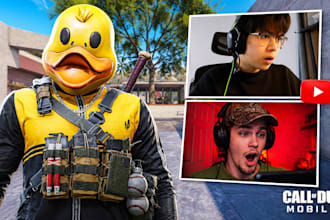 design gaming streamer and reaction youtube thumbnails