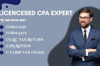 file US llc tax return, form 1120, form 5472, and c corp tax filing