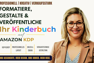 formatiere, gestalte und veroffentliche ihr kinderbuch auf amazon KDP