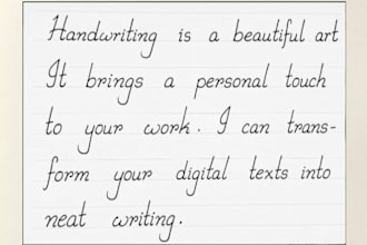 do professional handwriting copy typing and rewriting tasks