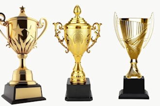 design 3d printable trophies, 3d medals, award sculptures for 3d printing