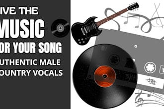be your male country singer and acoustic vocalist