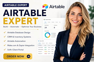 build airtable database, airtable automation, CRM, n8n ai, softr webapp expert