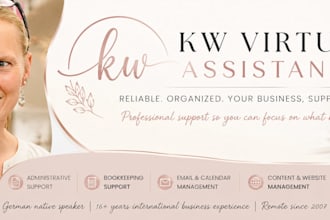 be your german virtual assistant for business, admin and content support