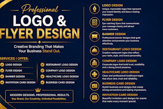 design professional branding materials logo flyers branding and packaging card