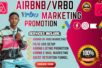 boost airbnb, vrbo bookings, vacation rentals via meta ads, email marketing, SEO