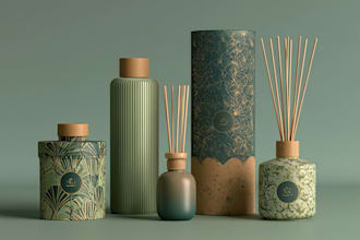 minimal, modern and luxury packaging or label