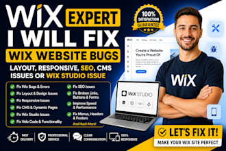 fix wix website bug layout responsive seo cms issues or wix studio
