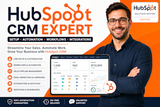 hubspot CRM setup automation hubspot workflows integration setup sales pipeline