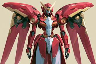 do mecha robot gundam illustrations