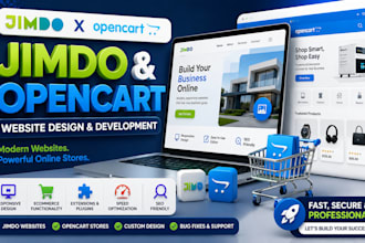 design jimdo website opencart ecommerce store redesign website fixing bugs