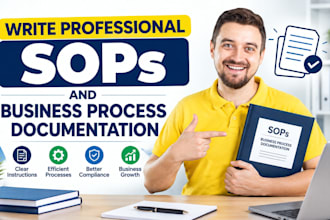 write professional sops and business process documentation