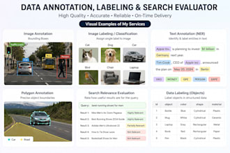 do data annotation, data labeling and ai training data tasks