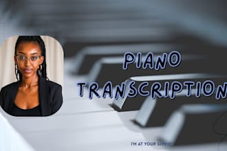 transcribe any song track into accurate piano score transcription
