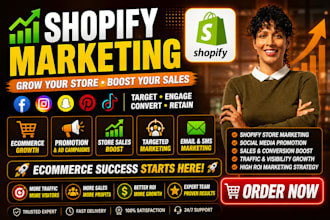 shopify marketing ecommerce promotion shopify store sales ecommerce marketing