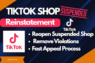 fix tiktok suspension tiktok shop reinstatement and appeal tiktok violation
