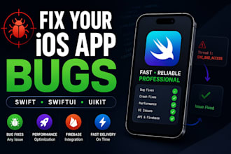fix bugs in your swift, swiftui or uikit ios app