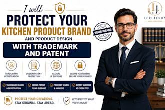 protect your kitchen product brand and product design with trademark and patent