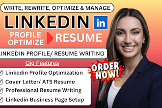 write your linkedin profile summary, headline and cover letter resume writing